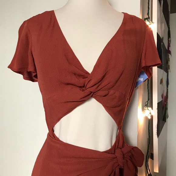 NWT Majorelle Revolve Evelyn Dress Terracotta XS - Picture 3 of 8